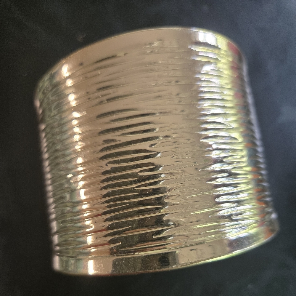 Textured Gold Cuff Bracelet